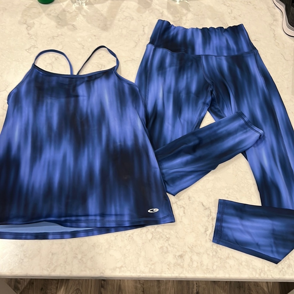 Champion workout top and full length bottoms